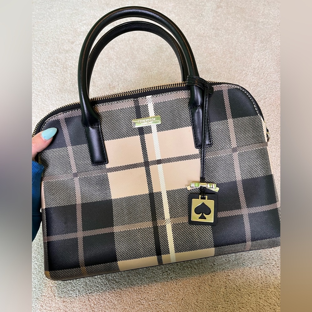 Kate Spade plaid dome bag